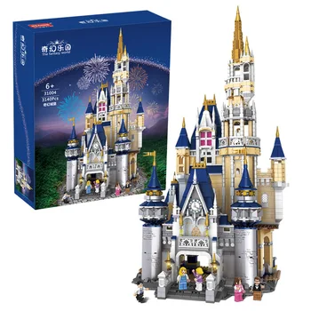 

Cinderella Princess Castle Model Building Blocks with Figures Bricks Set Compatible 71040 DIY Toys Birthday Gift