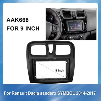 

9 Inch Car frame autoradio For Renault Dacia sandero SYMBOL 2014-2017 Special Dash Trim Kit Frame Panel For Renault DVD Player
