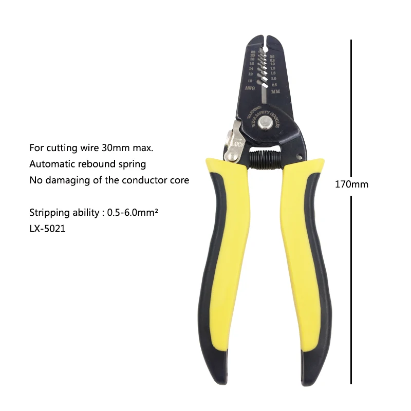 5021 wire stripper 3500 шт. электрические трубчатые клеммы для обжима кабеля, плоскогубцы, электрический наконечник, соединитель провода AWG22-10 0,5-мм2 - Цвет: 5021 wire stripper