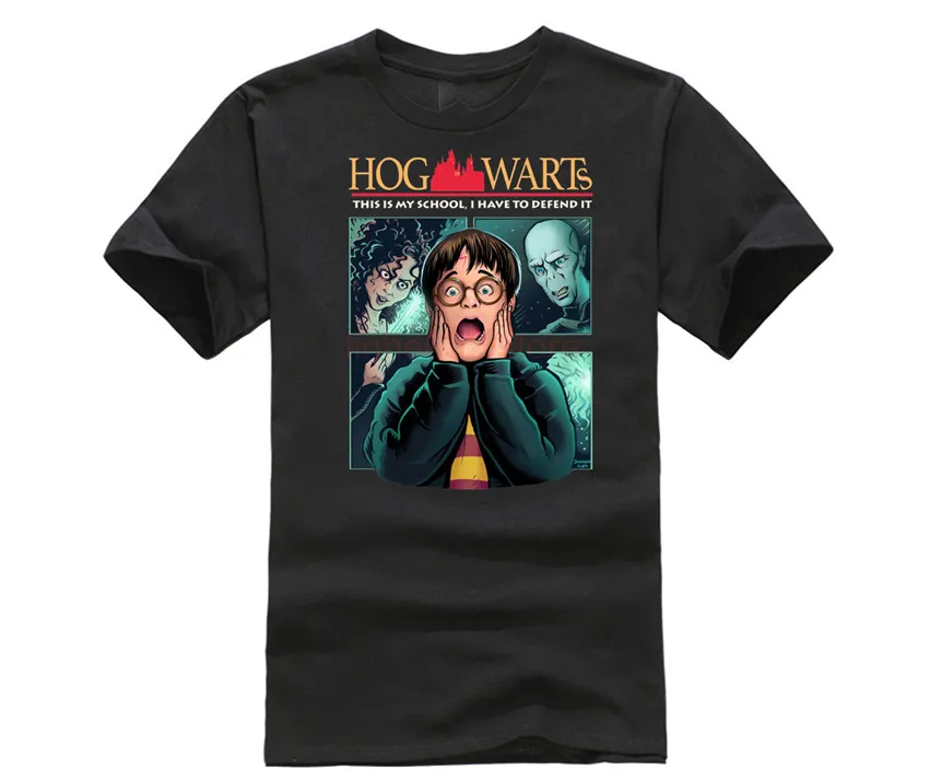 

POTTER TOP Harry Alone (Text) T Shirt High Quality Men's T Shirt Fashion Summer T Shirt POTTER SHIRT Short Sleeve Tee Shirt Free