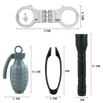 

Kids Toddlers Little Cop Vest BP Grenades Goggles Toy Parts Gifts Playkit