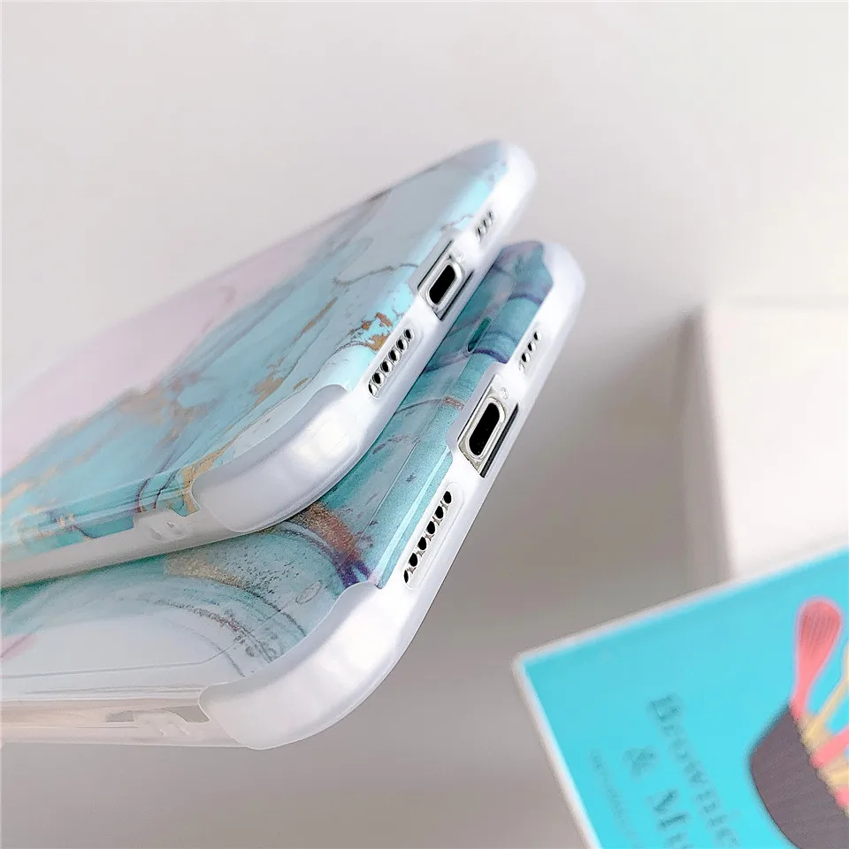 iphone 7 cardholder cases Marble Silicone Phone Cases For iphone 12 11 Pro Max 8 7 Plus XR X XS Max SE 2020 Case Shockproof Cover Full Protective Back iphone 6s plus phone case