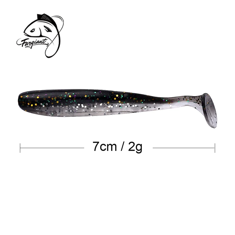 

Fargiant 10pcs Silicone Soft Lures Piece Artificial Tackle Bait Winter Sea Fishing PVC Bait For Fishing Wobblers Fishing Gear