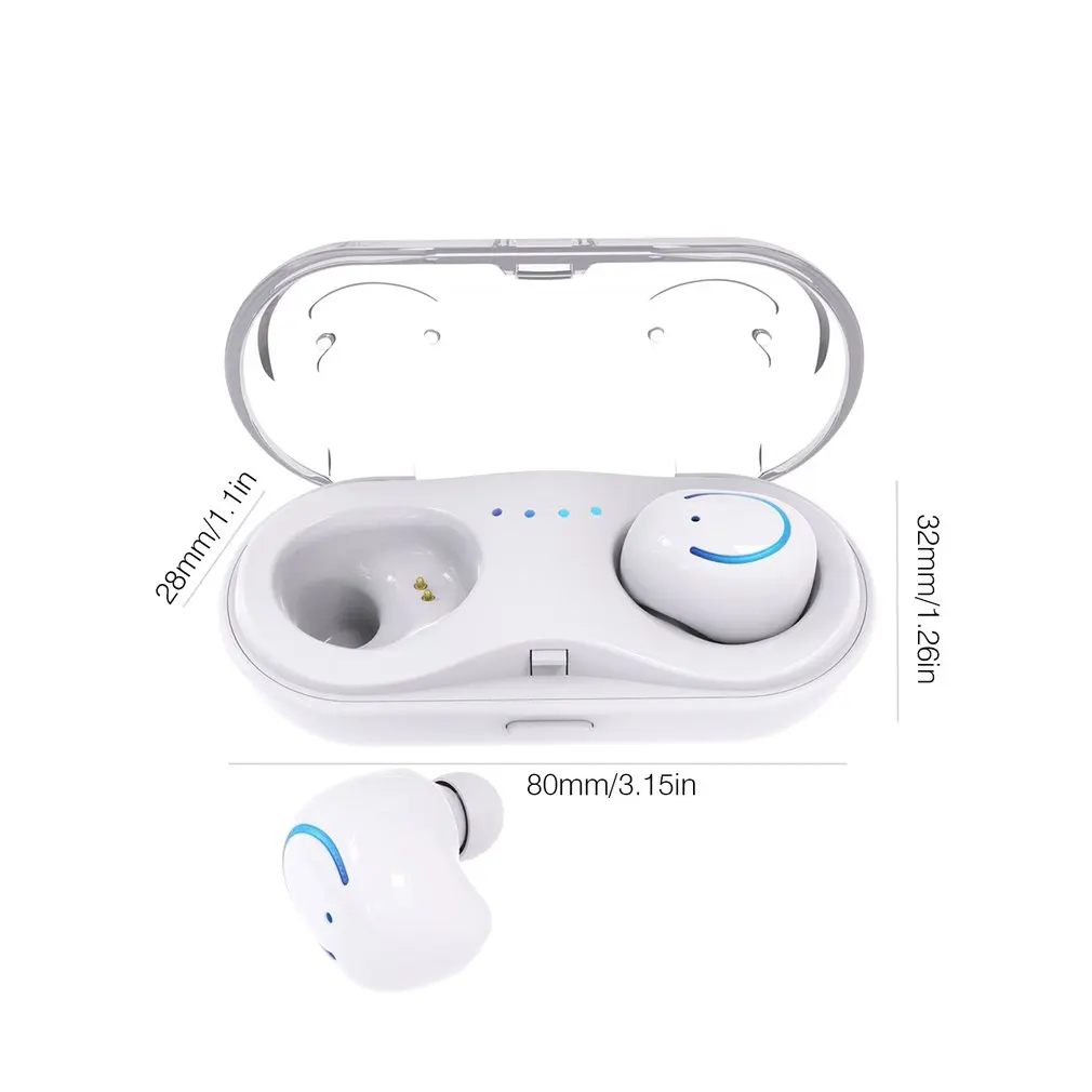 Настоящие Bluetooth 4,2 наушники EDR TWS Беспроводные наушники с громкой связью 3D стерео игровая гарнитура с аккумулятором светодиодный цифровой дисплей