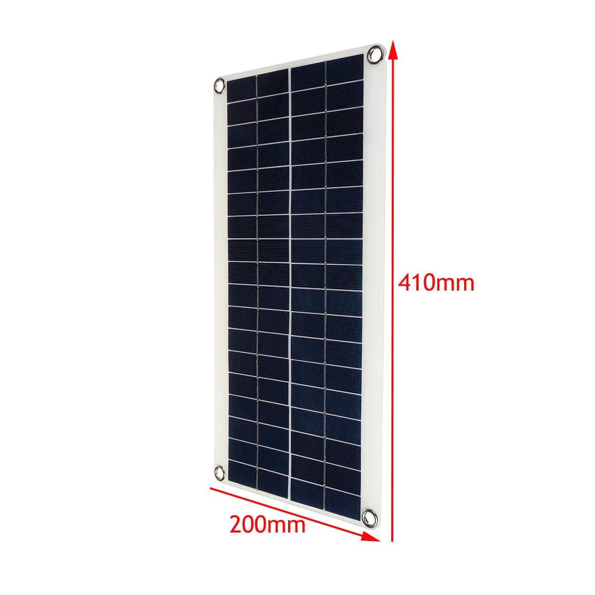 410x200x2.5MM Солнечная панель Батарея Зарядное устройство наружная переносная солнечная панель доска крокодил клип автомобильное зарядное устройство присоска для телефона RV Автомобильная лодка яхты - Цвет: 410x200x2.5MM