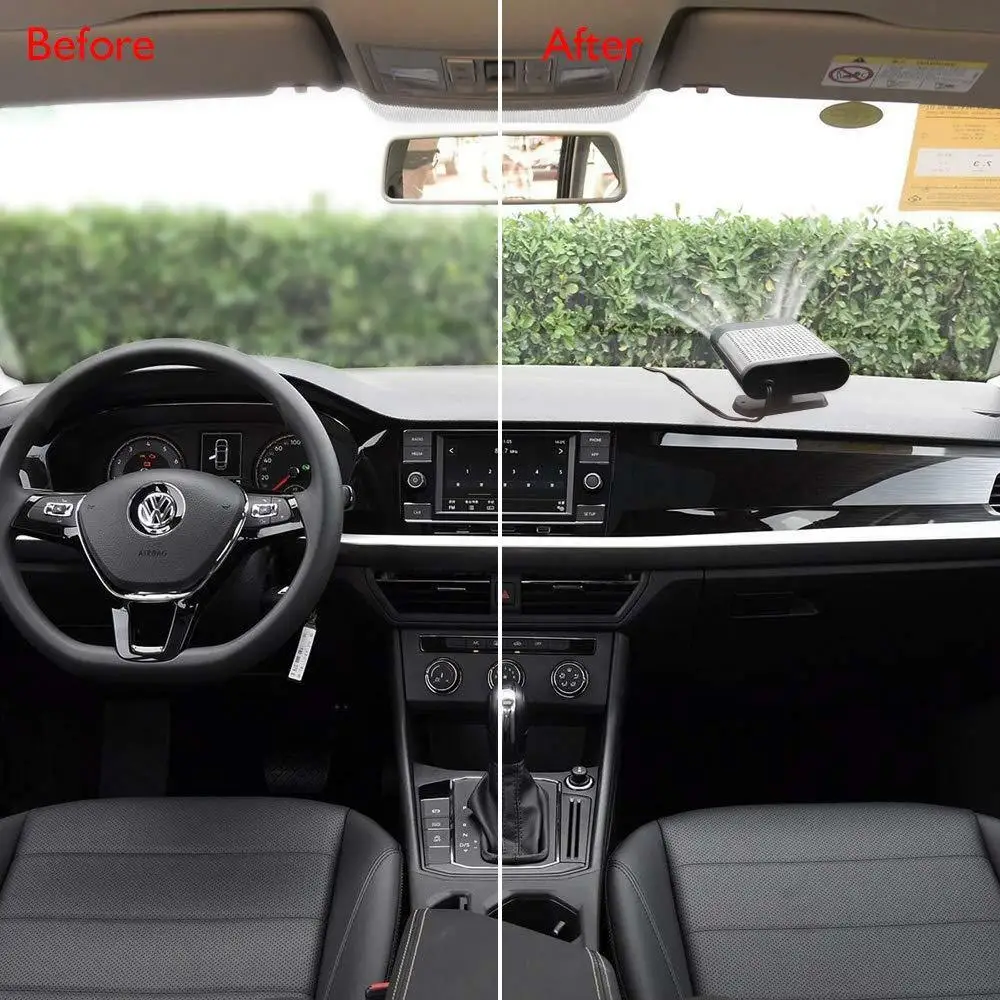 Portable Car Defroster Fan Heater 12V 150W Auto Ceramic Fast Heater Cooling Fan