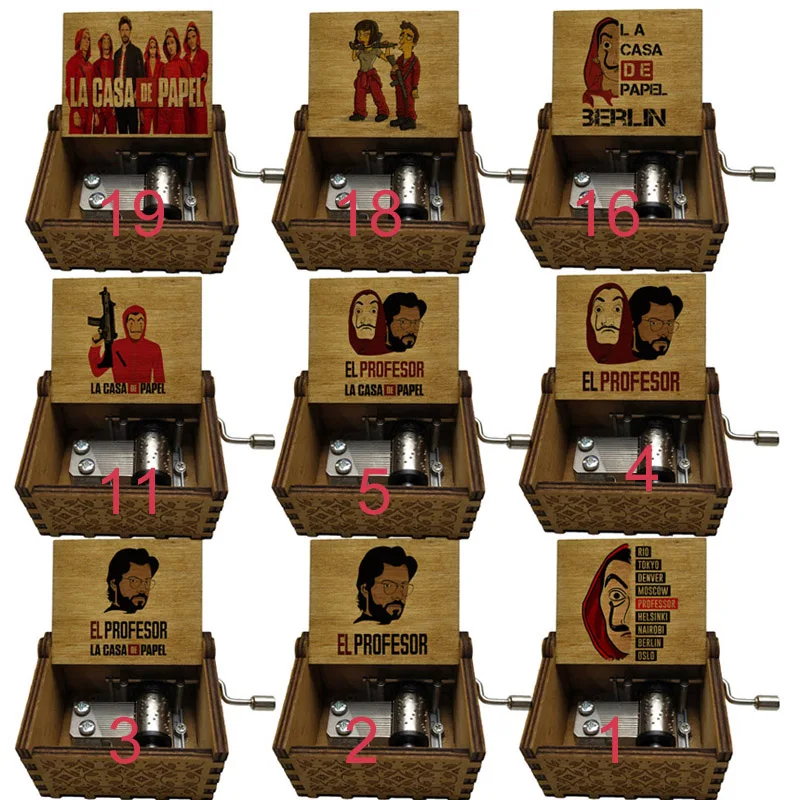 La Casa De Papel принт Bella Ciao музыкальная шкатулка лорд Пираты Карибы кольца Звездные войны Хогвартс