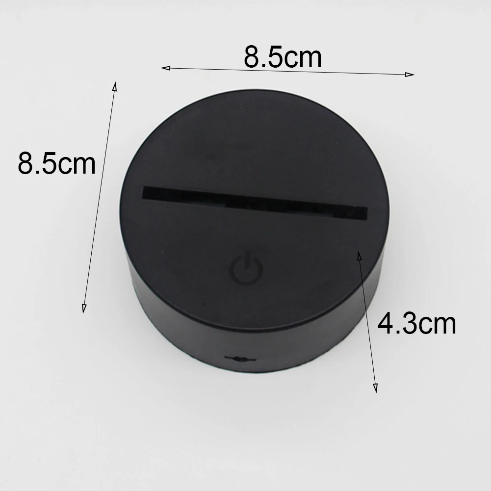 Акриловое волокно спальный настольная зарядка через usb прикроватные кролик Форма для детей оптический светодиодный ночной Светильник Батарея работает 3D иллюзия