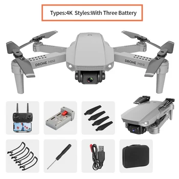 

E88 4 Channel Wide Angle Visual Positioning FPV WiFi Foldable Drone Remote Control Dual Camera Mini Portable Height Preservation