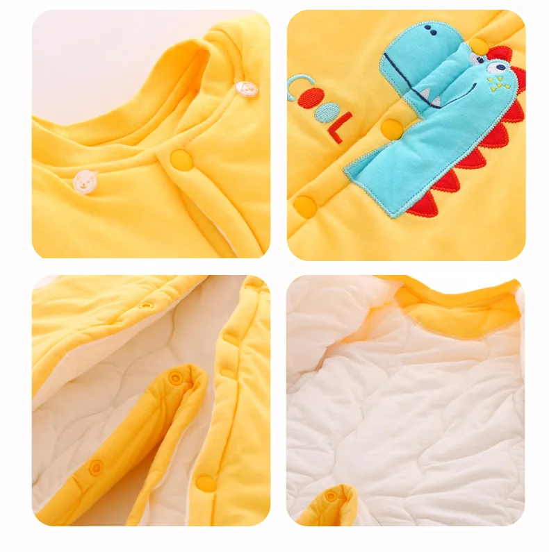 The new Baby Romper for high-grade cotto Cute animal image crawling clothes winter warm and cold-proof cotton clothes