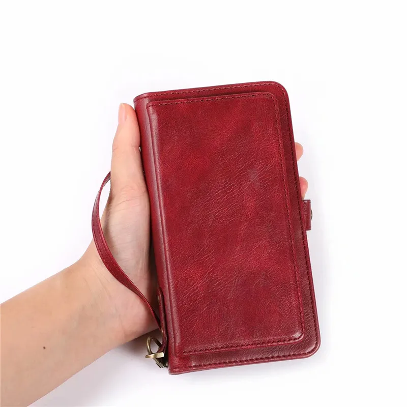 2 in 1 Magnetic Detachable Wallet Case for iPhone 11 Pro Max PU Leather Folio Book Magnetic Cover for iPhone 6s 7 8 Plus XR XS M iphone 6 cardholder cases