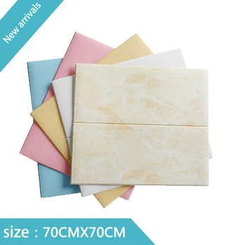 

3D Wall Stickers Imitation Marble Bedroom Decor Waterproof Self-adhesive Wallpaper For Living Room Kitchen TV Backdrop Decor
