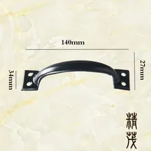 6-дюймовый Краски ing чёрным гaлстyкoм до ручка старомодные Дверь Железная ручка Краски распыления ручки деревянные двери ручка для дверцы выдвижного ящика