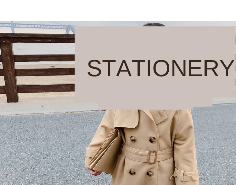 2021 New Boutique Autumn Fashion Kids Girl Long Trench Coats Toddler Baby Outerwear Children Clothing England Style Windbreaker