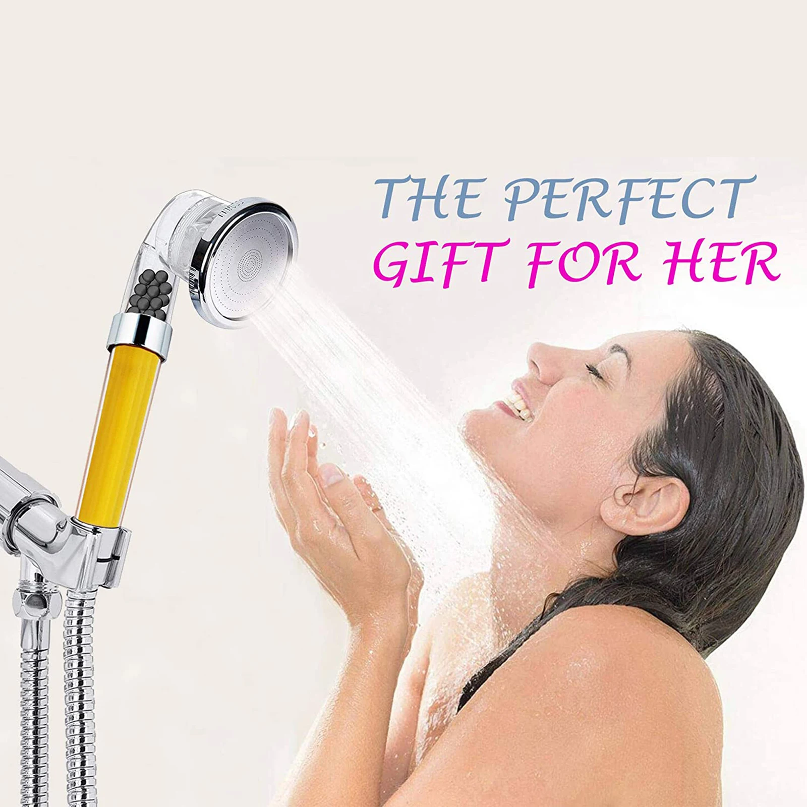 

Handheld Water Saving Shower Head Bath Shower Nozzle Sprinkler Sprayer Filter Transparent Hand Shower Head Showerhead