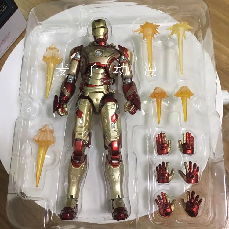 Сделано в Китае SHF Garage Kit-Man 3 MK43 Ironman Mk42 украшения из железа и стали модель мобильного фильма и телевидения Ca. 1