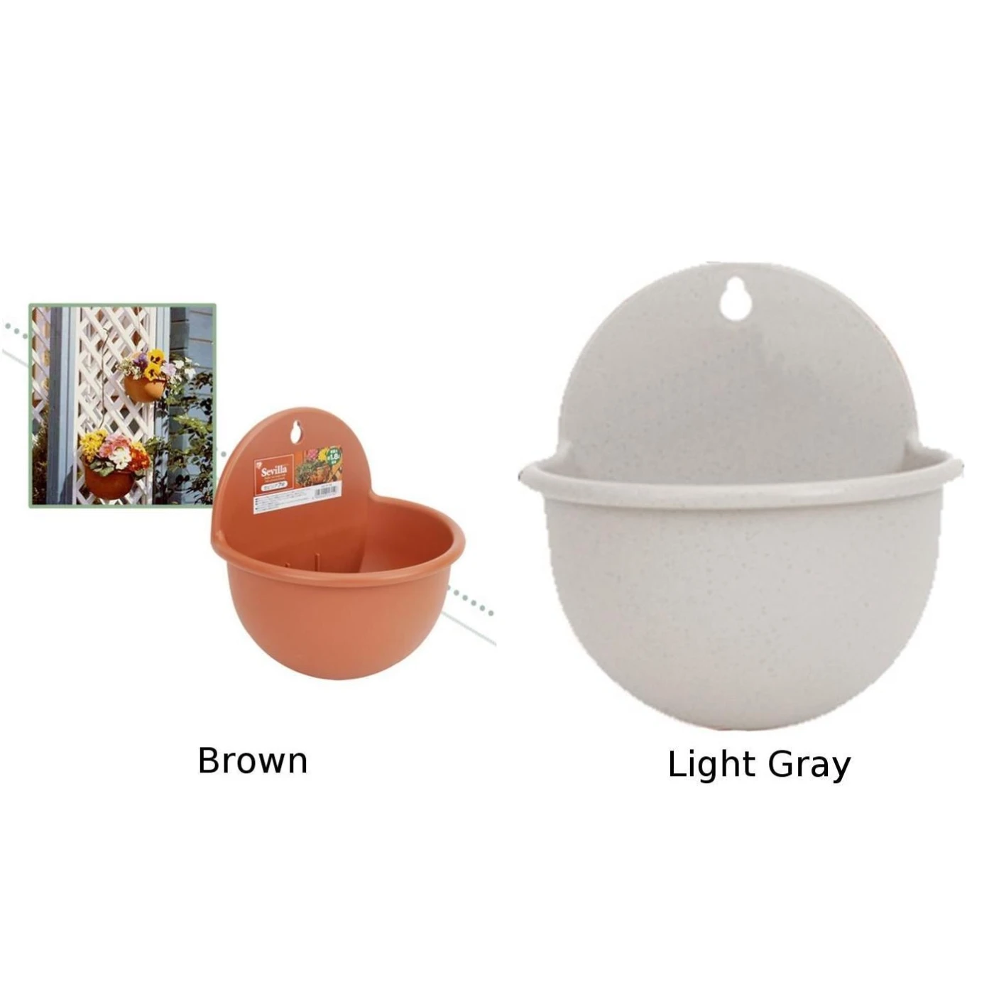 Garden Balcony Wall Mounted Plant Flower Basket Pot Planter Container Odorless non-toxic and odor-free