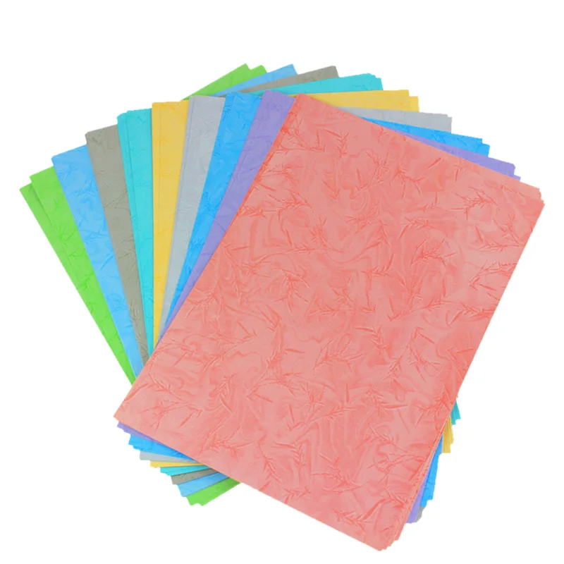 A4 paper 180g Greeting Card Birthday paper DIY album bamboo leaf flat leather binding cover 5 pieces book binding supplies