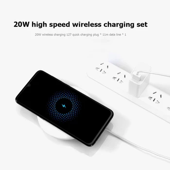 

Xiaomi Wireless Qi Smart Phone Charger 20W 15V Fast Charging Type-C Adapter