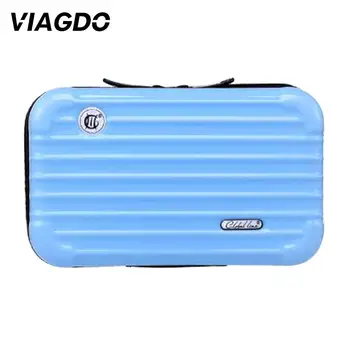 

Women Cosmetic Bag Makeup Toiletry Storage Solid Travel Suitcase Mini Girls