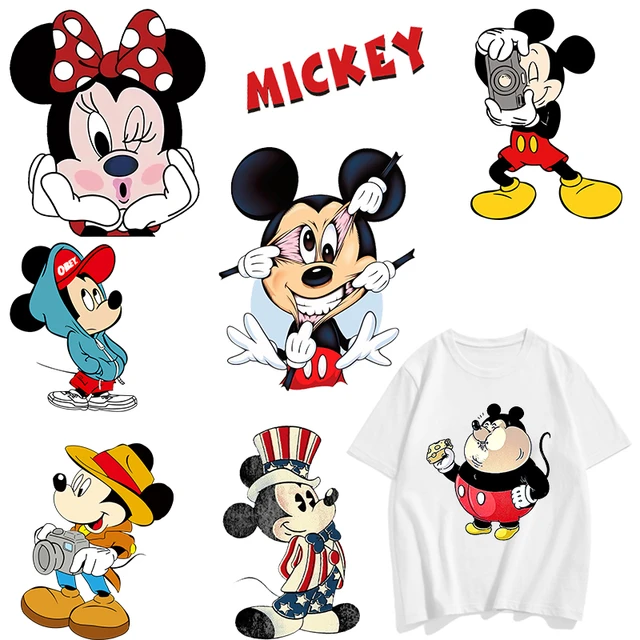 Disney Cartoon Mickey Mouse Heat Transfer Clothing Thermoadhesive