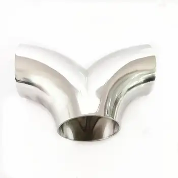 

51mm tube 2 "butt welding Y-shaped elbow 3-way SUS 304 stainless sanitary splice homebrew beer, copper pipe