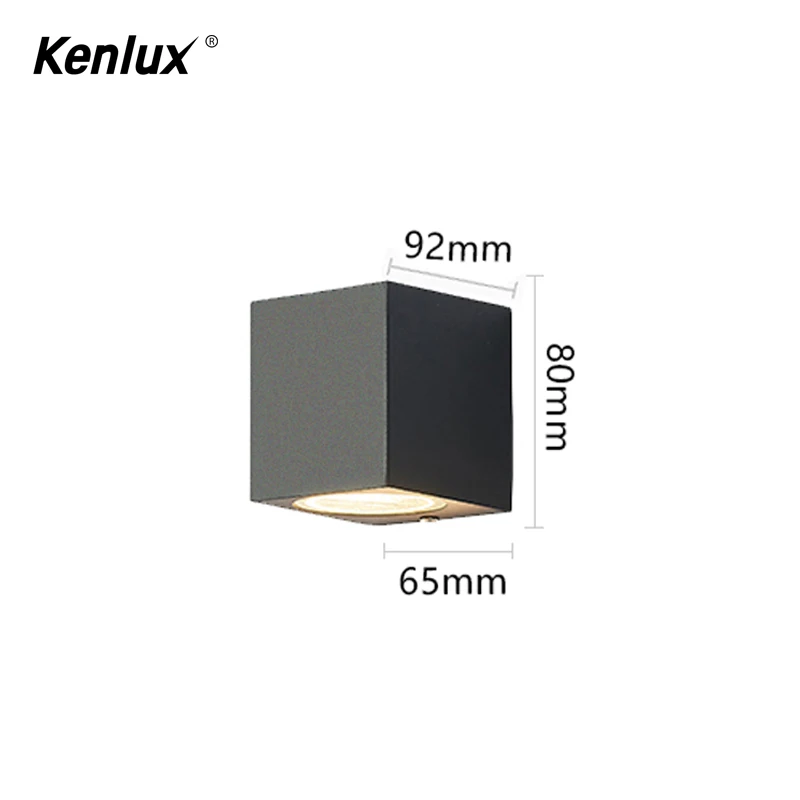 Алюминиевый светодиодный настенный светильник Kenlux COB 5 Вт для улицы