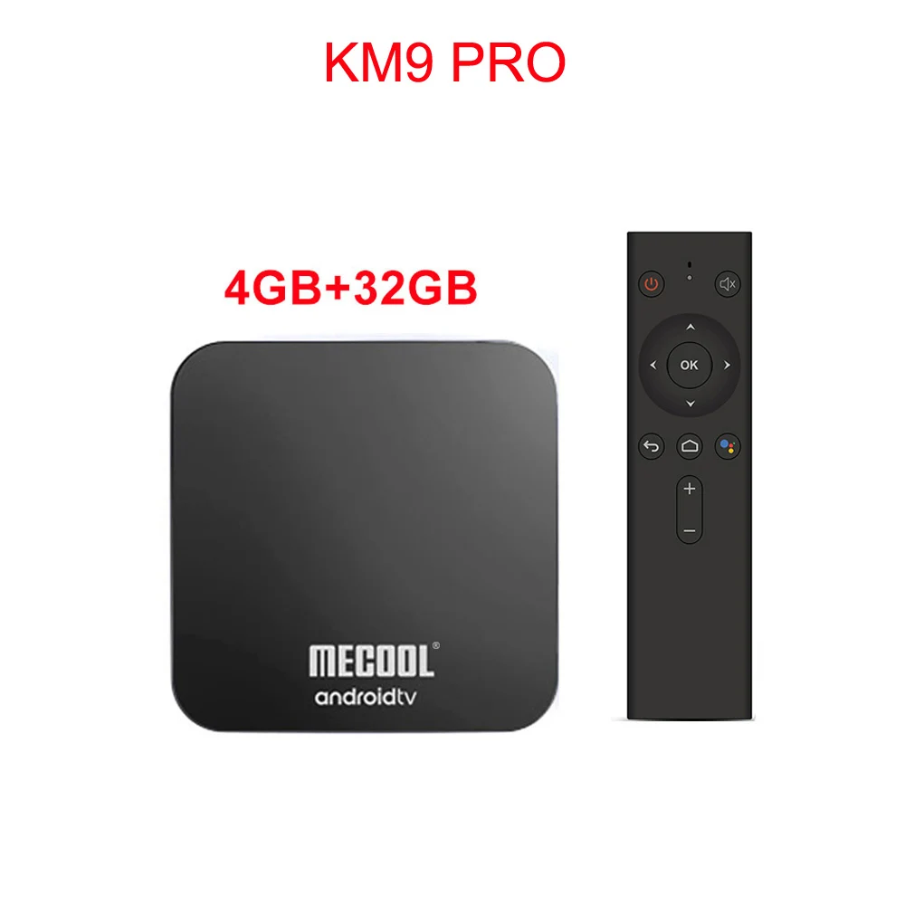 KM9 PRO 4G32G Android tv 9,0 Google Сертифицированный MECOOL KM9 PRO 4 ГБ 32 ГБ Android 9,0 tv Box Amlogic S905X2 4 K Voice 2,4G 5G Dual Wifi BT4.0 KM9A tv - Цвет: KM9 PRO 4G32G