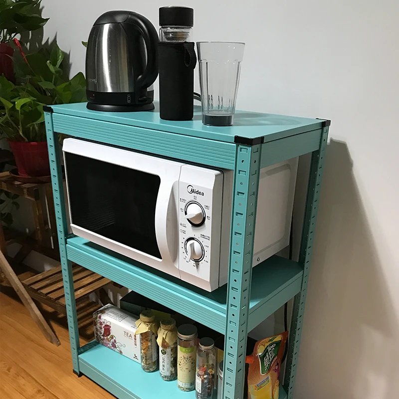 Kitchen rack floor-to-floor multi-layer microwave oven rack storage rack multifunctional household space saving 3 floors