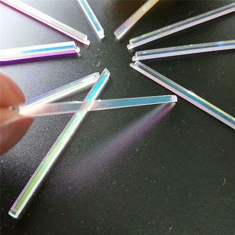 Longo prisma de vidro óptico para artesanato,