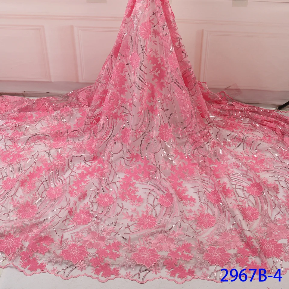 High Quality Velvet Sequins Lace Fabric 2019 Latest Embroidery Nigerian Sequence for Garments AMY2967B | Дом и сад