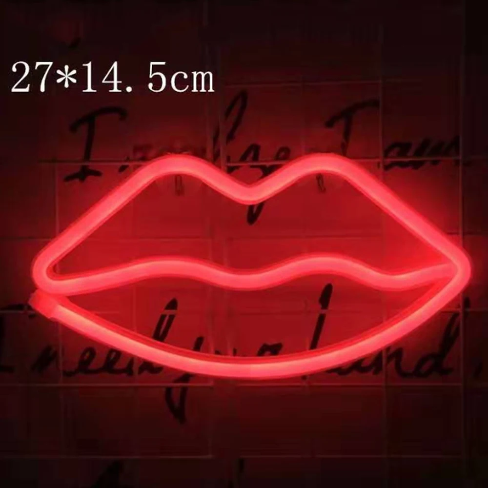 Lips neon light 6