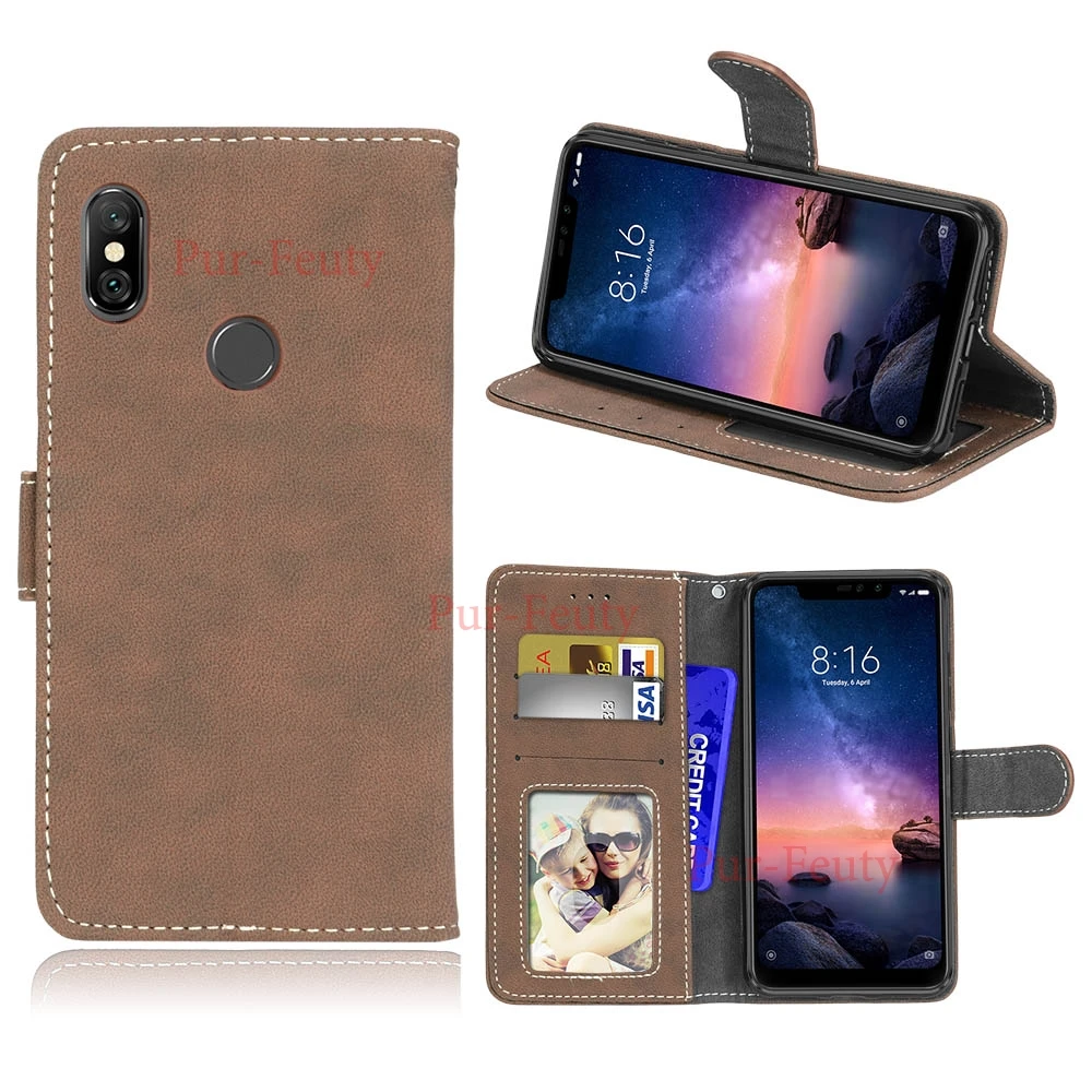 Flip Photo Frame Case For Xiaomi Redmi Note 6 Note6 Phone Leather Cover Xiao mi Red Redmi6 Pro 6Pro M1805D1SE | Мобильные телефоны
