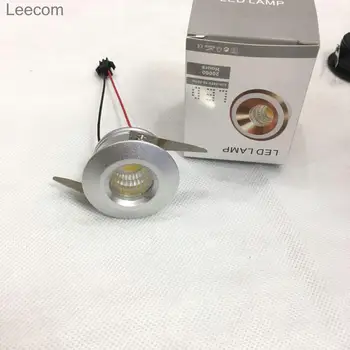 

4PCS Ac230v 3W silverCOB spot Adjustable-pitch Led Down Light Energy Saving Spot Home Ceiling Downlight Mini Recessed Lamp