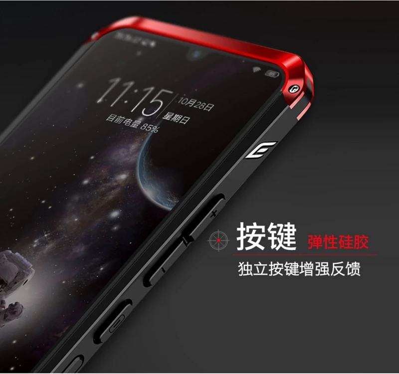 Ударопрочный металлический корпус для Xiaomi Redmi Note 8 Pro, чехлы Note8, жесткий алюминиевый Гибридный чехол для ПК для Redmi Note 8, задняя крышка