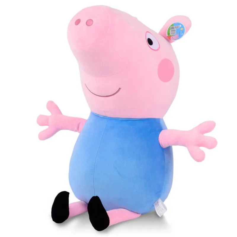George Peppa игрушки "Свинка" Джордж, Свинка Пеппа, Семья friend19cm Мягкие плюшевые игрушки Семья партия игрушек со Свинкой Пеппой; ко дню рождения, подарки, украшения - Цвет: George