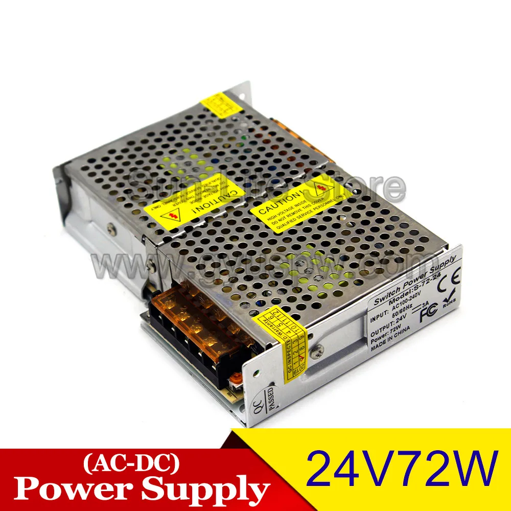 Источник питания DC 12V 15V 18V 24V 36V 48V 48W 60W 72W Трансформаторы освещения 110v 220v AC к DC12V DC24V DC36V DC48V SMPS для освещения