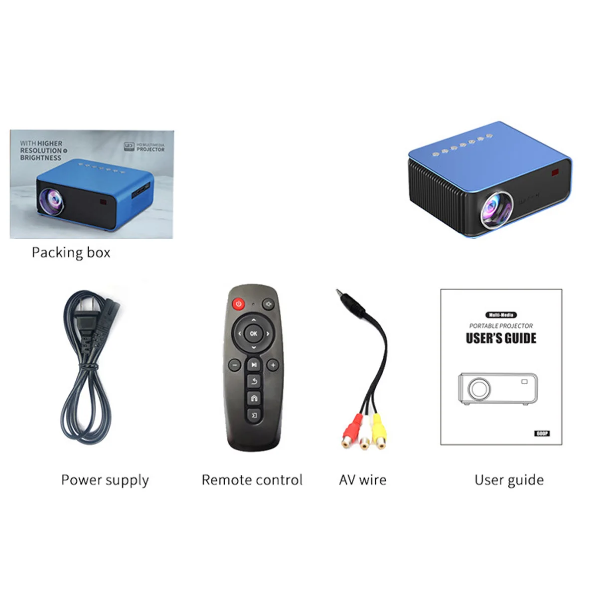 Proyektor Mini Full HD T4 1080P LED 
