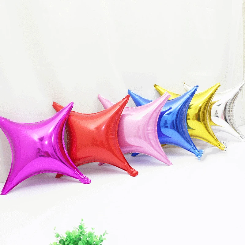 

balloons 10pcs 10inch four-pointed star s aluminium foil ballon wedding & engagement grand event first communion party
