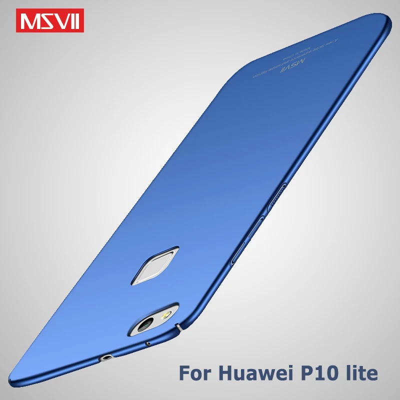 P10 Lite чехол MSVII Тонкие Матовые чехлы для huawei p10 plus Жесткий Чехол из поликарбоната