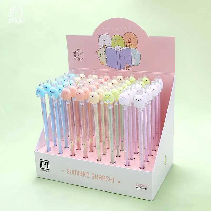 16PCS Cute Cartoon Creative 0.5mm Gel Pen Small Fresh School Supplies Office Supplies Wholesale Gel Pens