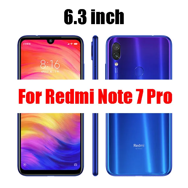 Red mi note 7 8 pro стекло для xiaomi note7 note8 закаленного экран протектор note7pro note8pro бронированный защитный xiomi Red mi на - Цвет: For Redmi Note 7 pro