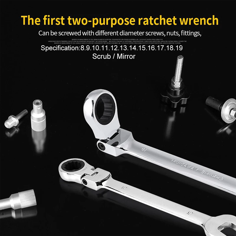 

5/7/12pcs Keys Set Adjustable Wrench Multifunction Tool Key Ratchet Spanners Set Universal Wrench Tools Set Car Repair Tools