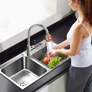 

Three Speed Adjustment Pressurized Water Saving Rotary Nozzle Universal Bubbler Faucet Shower Splashproof Nozzle Description