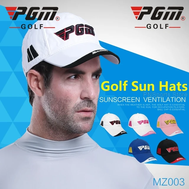 Pgm Golf Cap Men Women Sports Hat Unisex 3d Embroidery Breathable Baseball  Cap Adjustable Golf Sun Visor Anti-uv Sun-protection - Golf Caps -  AliExpress