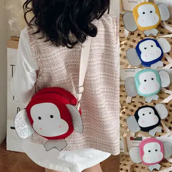 

Cute monkey Girl's Coin Purse Fashion Mini Small Leather Handbags Cartoon Cash Bag Wallet