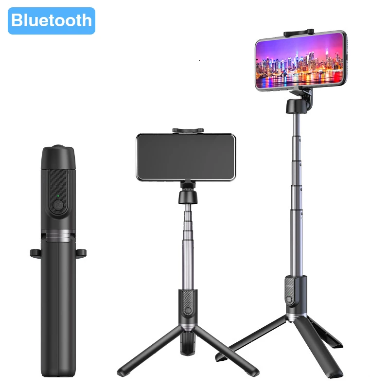 

2019 Mini Tripod Selfie Stick Wireless Remote Control Handsfree Mobile Phone Holder Stick for Xiaomi/Samsung/iPhone 11 pro xr xs