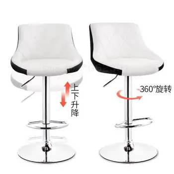 

1000 Bar chair modern minimalist bar chair lift bar table and chair backrest high stools home rotating bar stool
