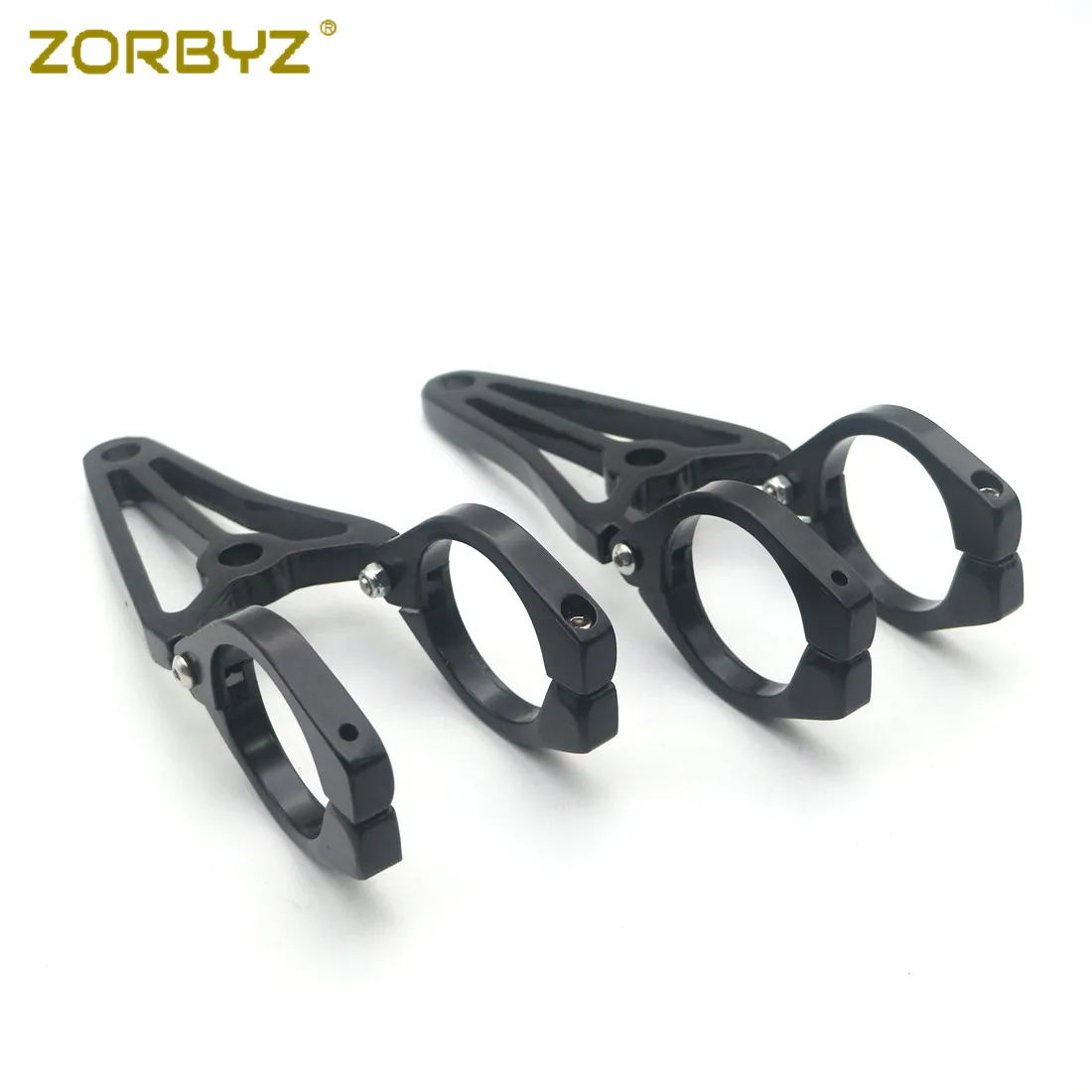 ZORBYZ 41 мм черный металлический передний кронштейн, крепление для фары вилка поворотные зажимы для осветителей для Kawasaki Suzuki Harley Bobber Chopper