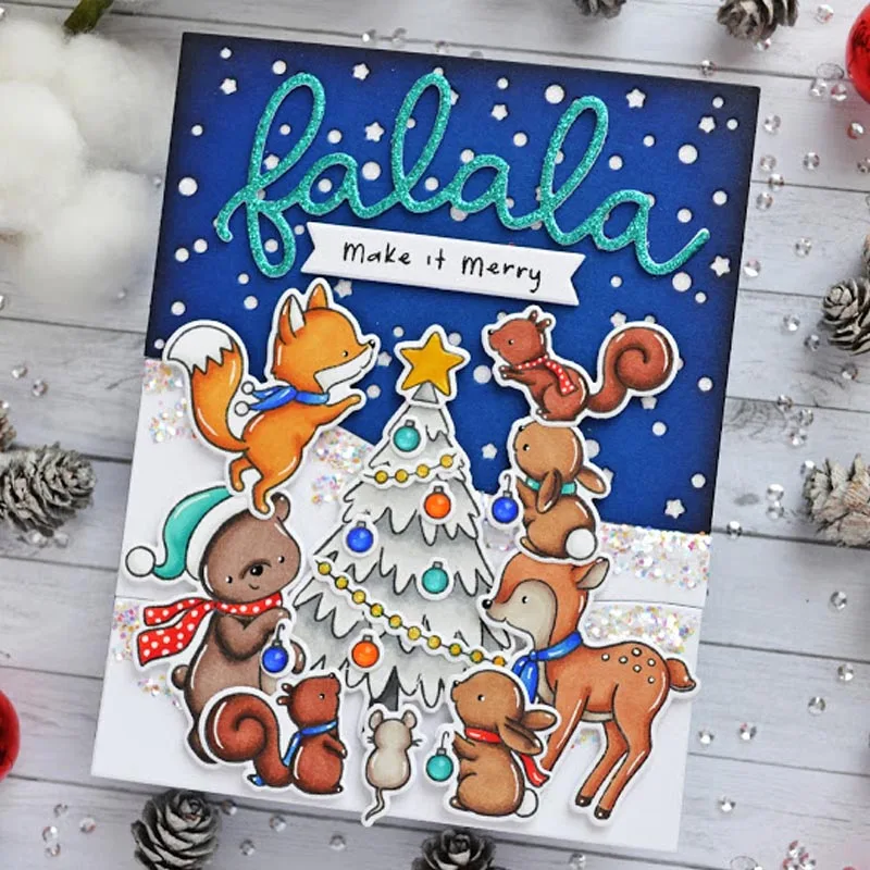 Металлические Вырубные штампы Word Merry Believe для скрапбукинга и изготовления карт